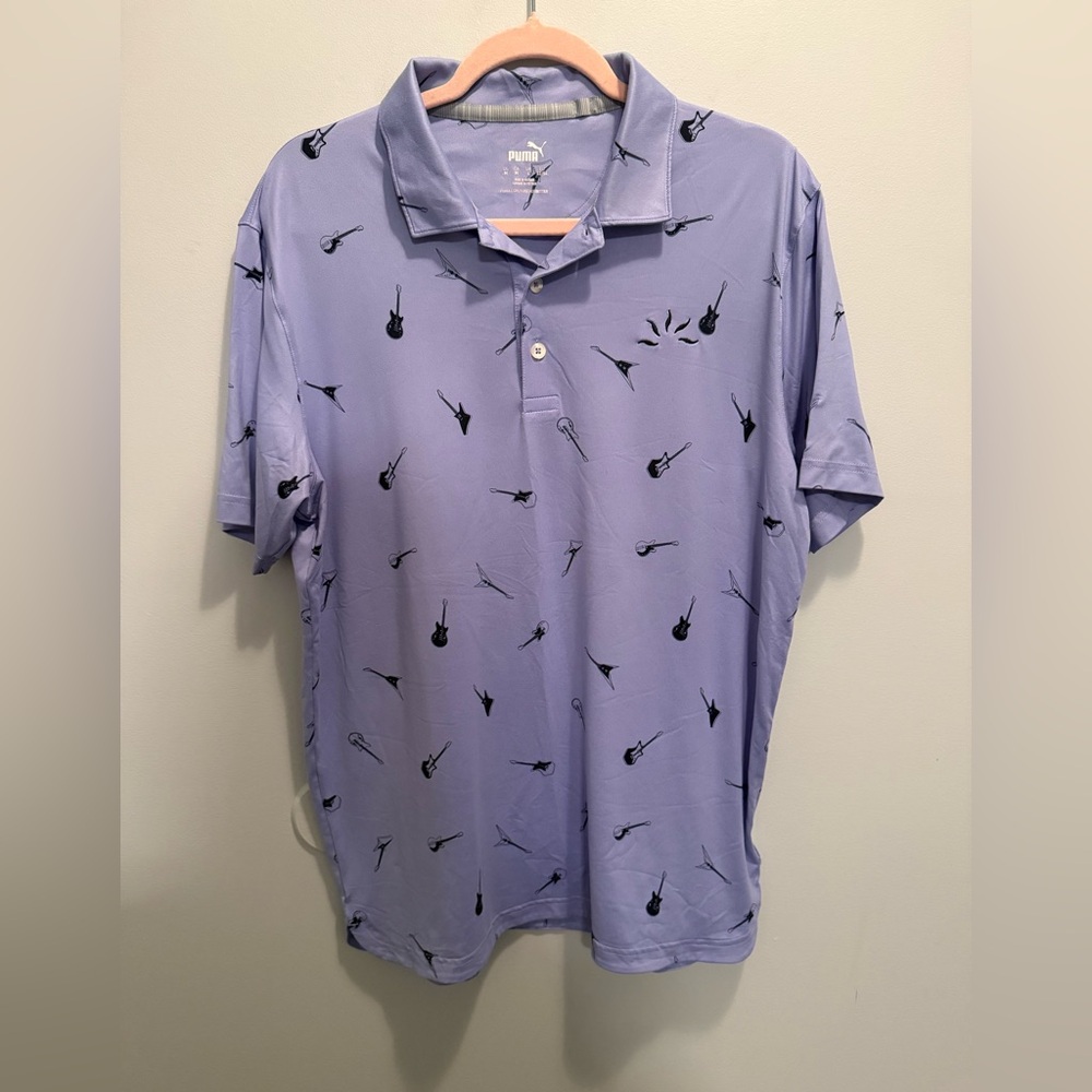 Puma CLOUDSPUN Chords golf polo shirt Medium Guitar Summer